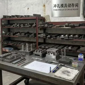 In-house CNC tooling and mold workshop for custom wire mesh manufacturing